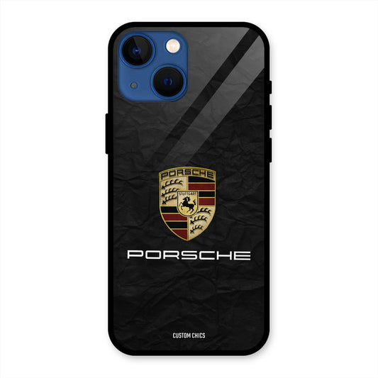Grey Porsche iPhone 13 Mini Mobile Back Cover - Car&Bike PrintShield Case