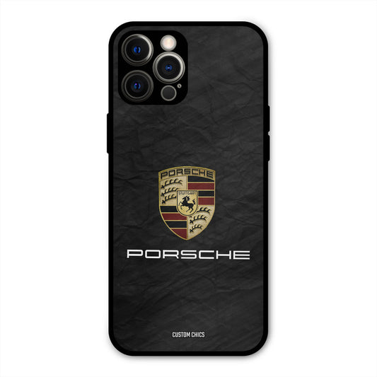 Grey Porsche iPhone 12 Pro Max Mobile Back Cover - Car&Bike PrintShield Case
