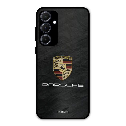 Grey Porsche Samsung Galaxy A35 5G Mobile Back Cover - Car&Bike PrintShield Case
