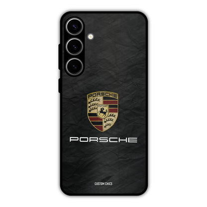 Grey Porsche Samsung Galaxy S24 Plus Mobile Back Cover - Car&Bike PrintShield Case