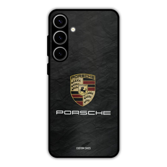 Grey Porsche Samsung Galaxy S24 Plus Mobile Back Cover - Car&Bike PrintShield Case