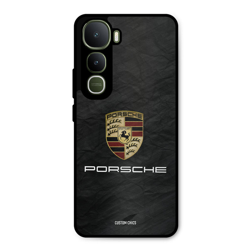 Grey Porsche Vivo Y400 Mobile Back Cover - Car&Bike PrintShield Case