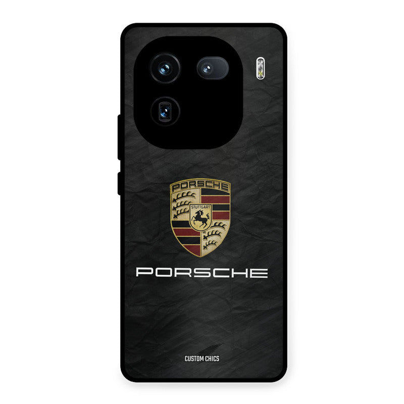 Grey Porsche iQOO 12 Mobile Back Cover - Car&Bike PrintShield Case