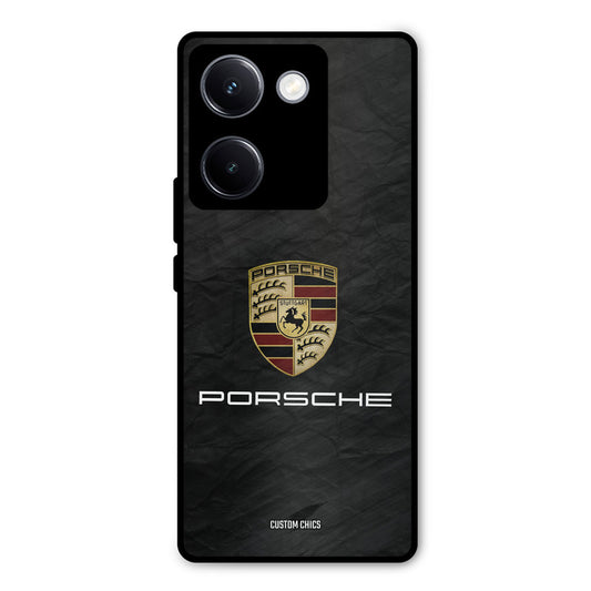 Grey Porsche Vivo Y300 Plus Mobile Back Cover - Car&Bike PrintShield Case