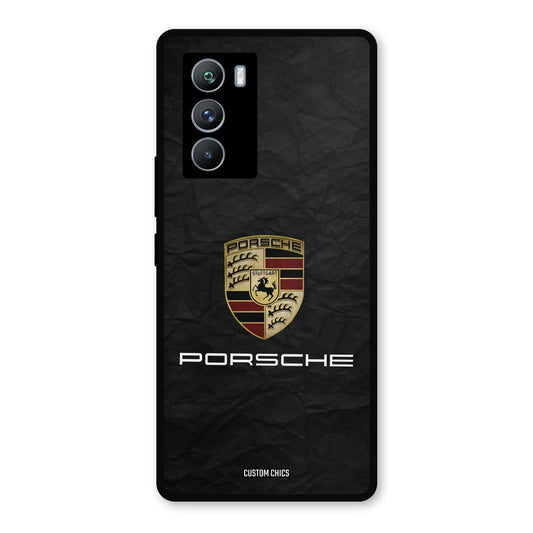 Grey Porsche iQOO 9SE Mobile Back Cover - Car&Bike PrintShield Case
