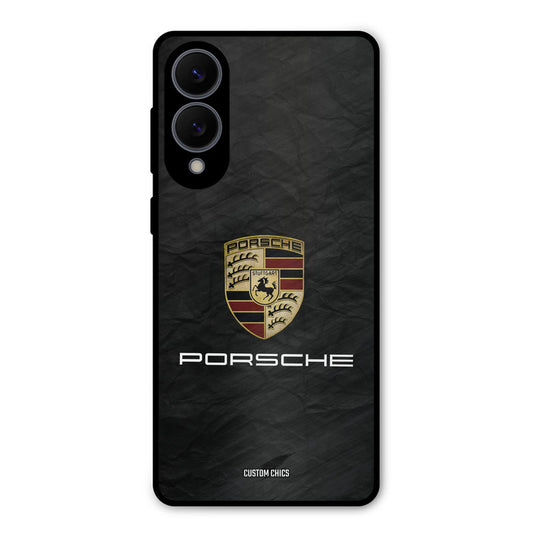 Grey Porsche Samsung Galaxy S25 Edge Mobile Back Cover - Car&Bike PrintShield Case