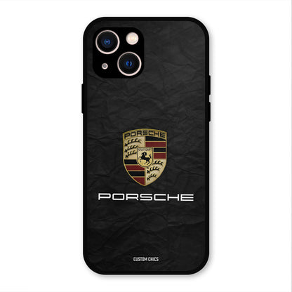 Grey Porsche iPhone 13 Mobile Back Cover - Car&Bike PrintShield Case