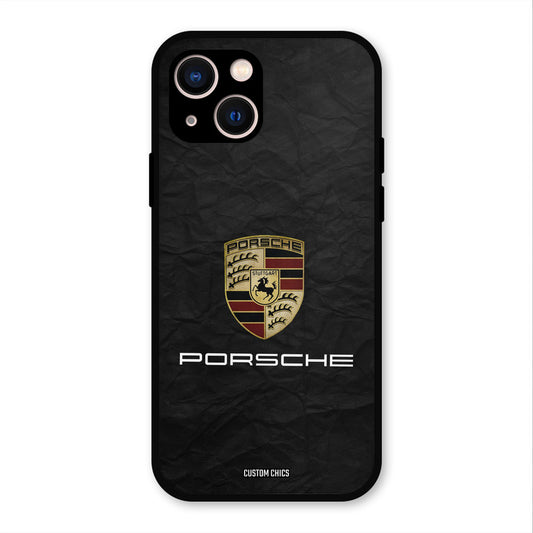 Grey Porsche iPhone 13 Mobile Back Cover - Car&Bike PrintShield Case
