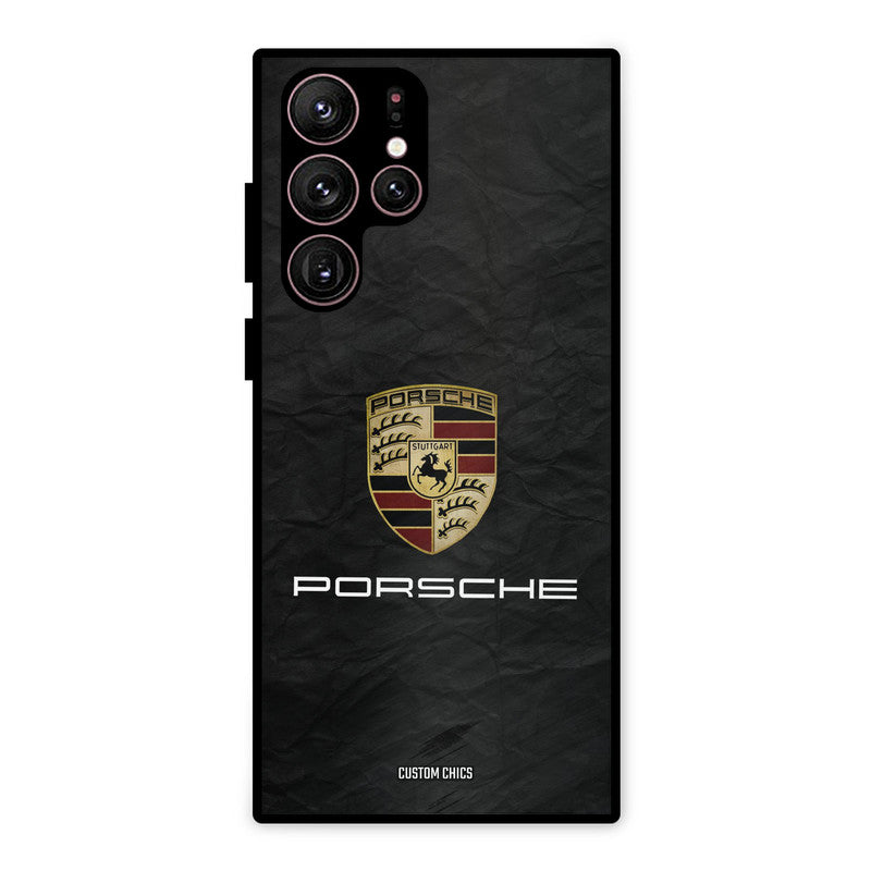 Grey Porsche Samsung Galaxy S22 Ultra Mobile Back Cover - Car&Bike PrintShield Case