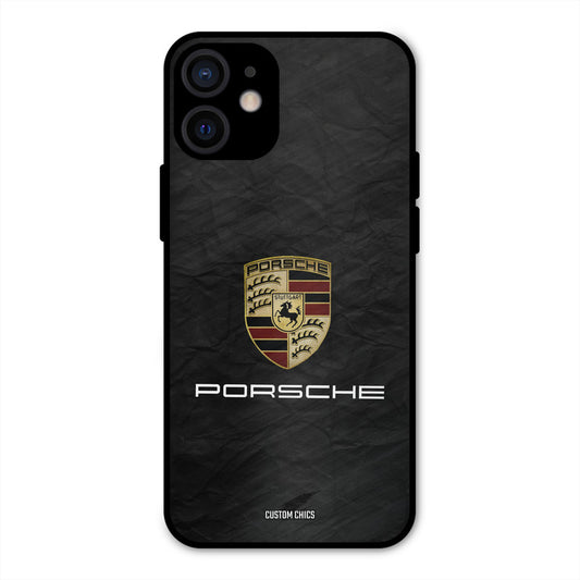 Grey Porsche iPhone 12 Mini Mobile Back Cover - Car&Bike PrintShield Case