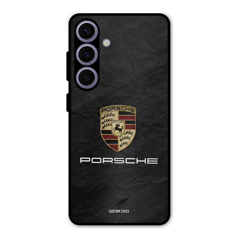 Grey Porsche Samsung Galaxy S24 FE Mobile Back Cover - Car&Bike PrintShield Case