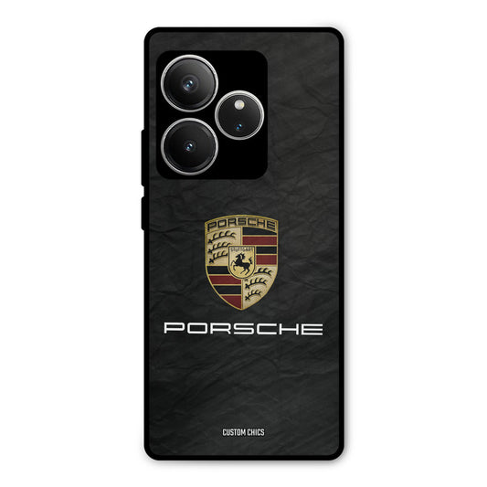 Grey Porsche Realme GT 6 Mobile Back Cover - Car&Bike PrintShield Case