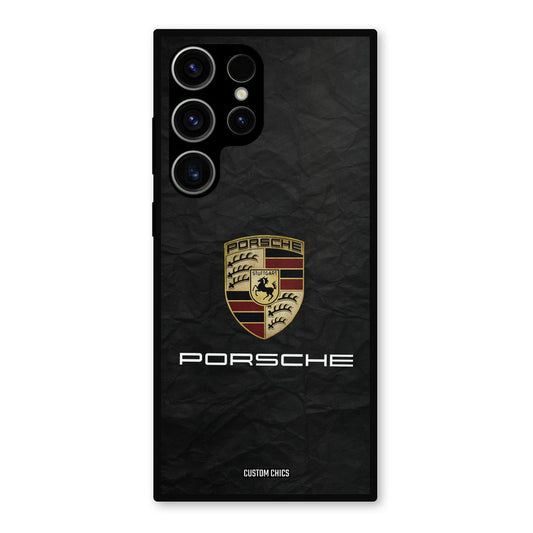 Grey Porsche Samsung Galaxy S23 Ultra Mobile Back Cover - Car&Bike PrintShield Case