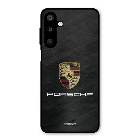 Grey Porsche Samsung Galaxy M16 Mobile Back Cover - Car&Bike PrintShield Case