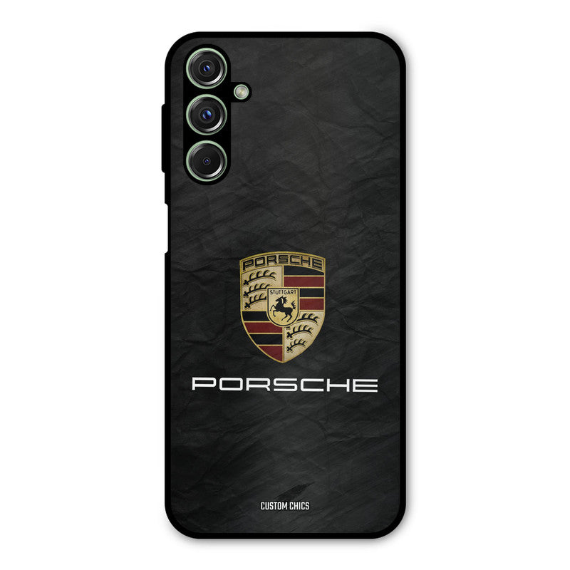 Grey Porsche Samsung Galaxy M34 Mobile Back Cover - Car&Bike PrintShield Case