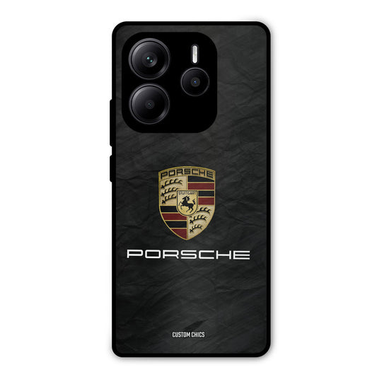 Grey Porsche Redmi Note 14 Mobile Back Cover - Car&Bike PrintShield Case