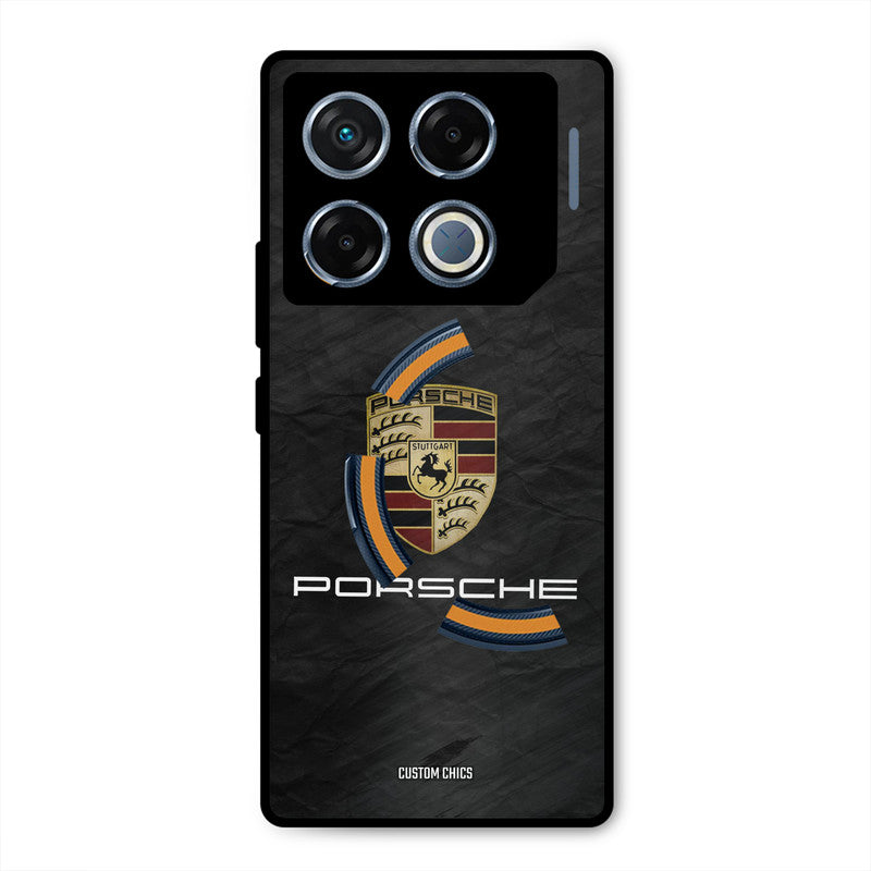 Grey Porsche Infinix GT 20 Pro Mobile Back Cover - Car&Bike PrintShield Case