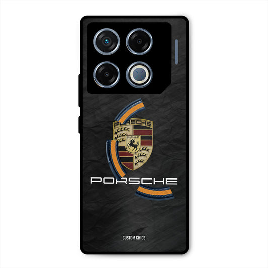 Grey Porsche Infinix GT 20 Pro Mobile Back Cover - Car&Bike PrintShield Case