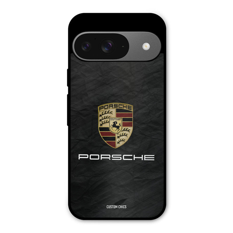 Grey Porsche Google Pixel 9 Mobile Back Cover - Car&Bike PrintShield Case