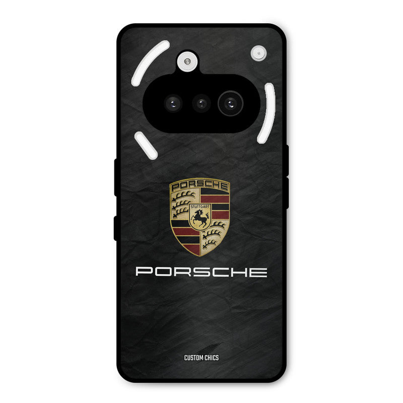 Grey Porsche Nothing Phone 3A Mobile Back Cover - Car&Bike PrintShield Case