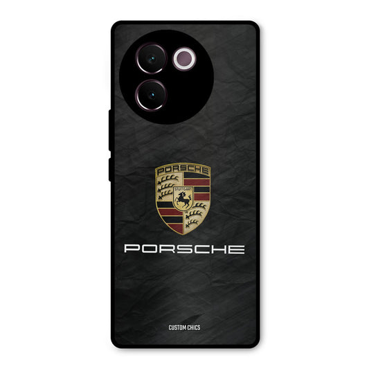 Grey Porsche Vivo V30e Mobile Back Cover - Car&Bike PrintShield Case