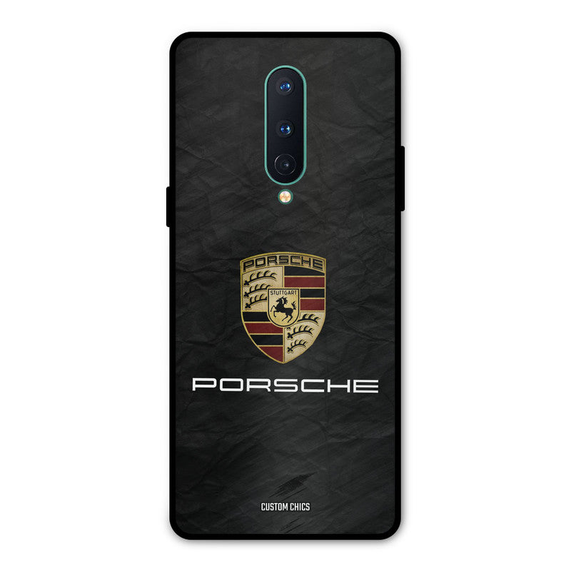 Grey Porsche Oneplus 8 Mobile Back Cover - Car&Bike PrintShield Case