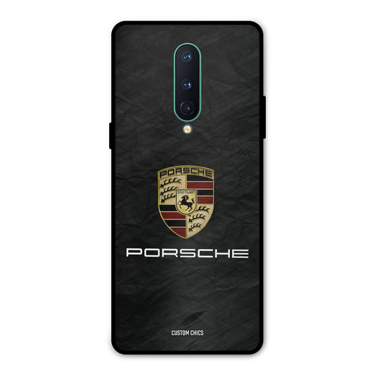 Grey Porsche Oneplus 8 Mobile Back Cover - Car&Bike PrintShield Case