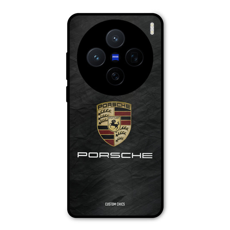 Grey Porsche Vivo X200 Mobile Back Cover - Car&Bike PrintShield Case