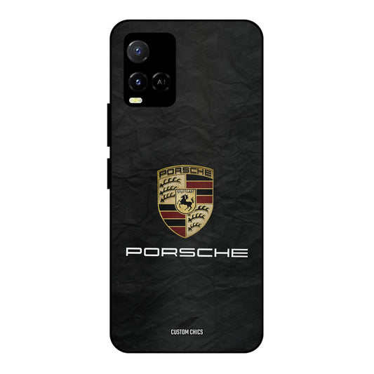 Grey Porsche Vivo Y33s Mobile Back Cover - Car&Bike PrintShield Case