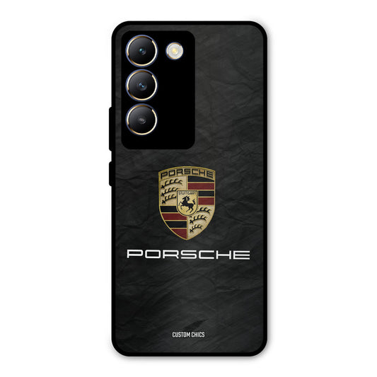 Grey Porsche Vivo Y200e Mobile Back Cover - Car&Bike PrintShield Case
