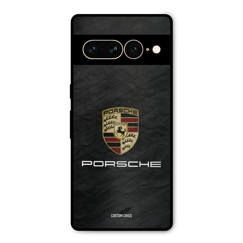 Grey Porsche Google Pixel 7 Pro Mobile Back Cover - Car&Bike PrintShield Case