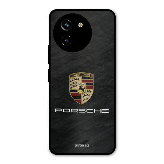 Grey Porsche Vivo Y200i Mobile Back Cover - Car&Bike PrintShield Case