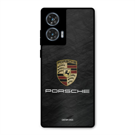 Grey Porsche Motorola Edge 50 Fusion Mobile Back Cover - Car&Bike PrintShield Case