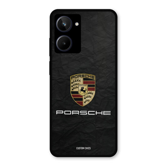 Grey Porsche Realme 10 Mobile Back Cover - Car&Bike PrintShield Case