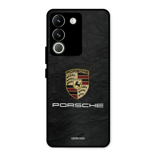 Grey Porsche Vivo Y200 Mobile Back Cover - Car&Bike PrintShield Case