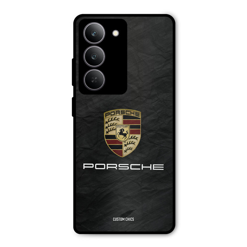 Grey Porsche Realme 14x Mobile Back Cover - Car&Bike PrintShield Case