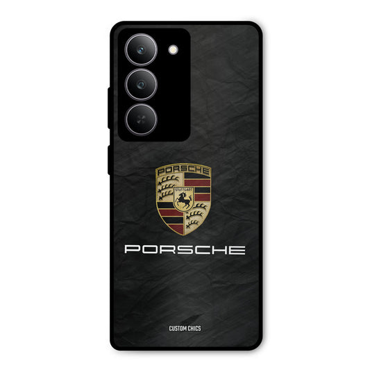 Grey Porsche Realme 14x Mobile Back Cover - Car&Bike PrintShield Case