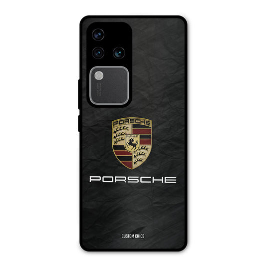 Grey Porsche Vivo V30 Pro Mobile Back Cover - Car&Bike PrintShield Case