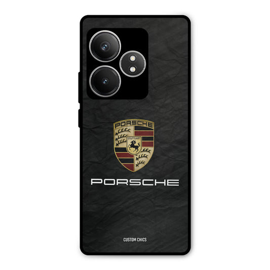 Grey Porsche Realme GT 6T Mobile Back Cover - Car&Bike PrintShield Case