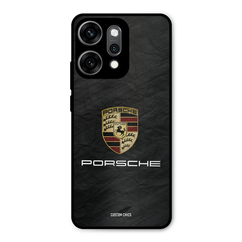 Grey Porsche Oppo Reno 14 Pro Mobile Back Cover - Car&Bike PrintShield Case