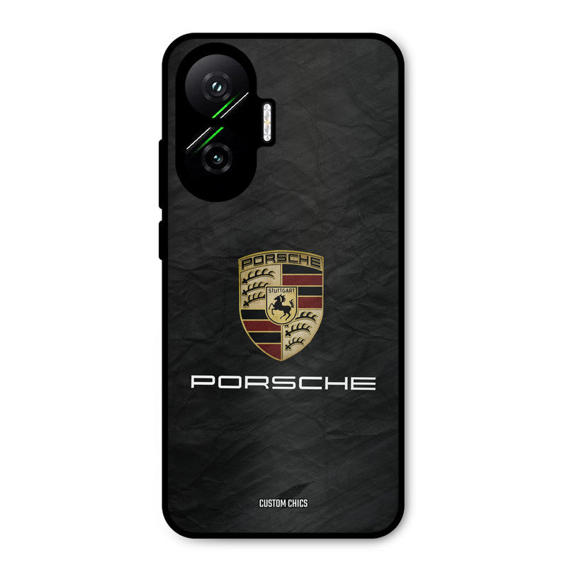 Grey Porsche Poco F7 5G Mobile Back Cover - Car&Bike PrintShield Case