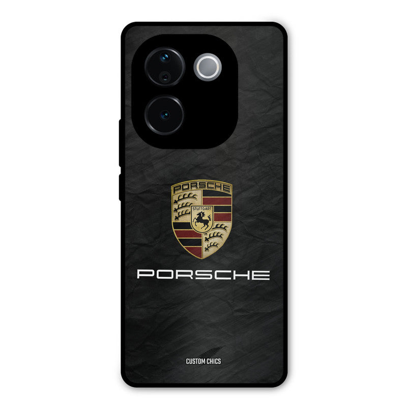 Grey Porsche iQOO Z9s Pro Mobile Back Cover - Car&Bike PrintShield Case