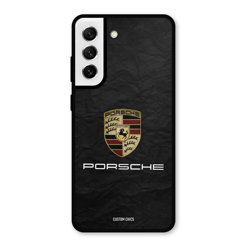 Grey Porsche Samsung Galaxy S21 FE 5G Mobile Back Cover - Car&Bike PrintShield Case
