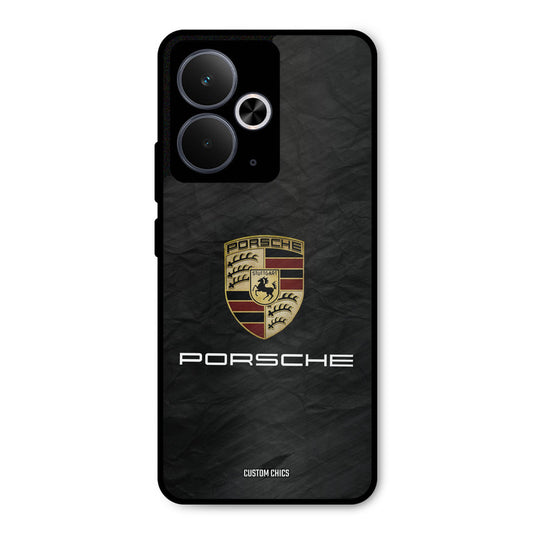 Grey Porsche Realme 14T Mobile Back Cover - Car&Bike PrintShield Case