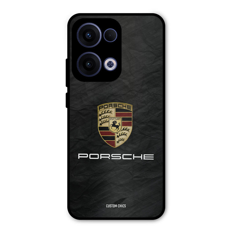 Grey Porsche Oppo Reno 13 5G Mobile Back Cover - Car&Bike PrintShield Case