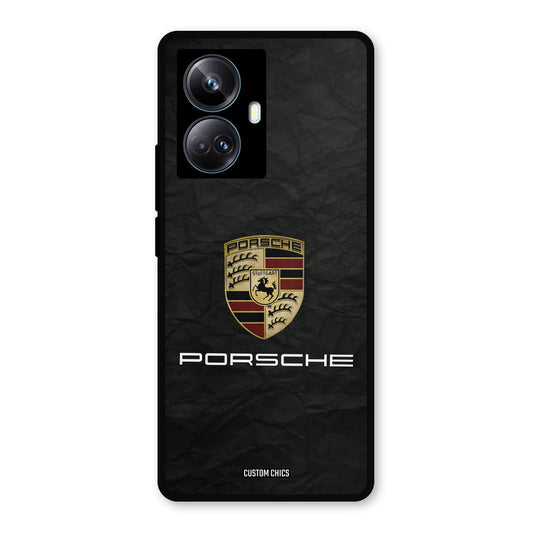 Grey Porsche Realme 10 Pro Plus Mobile Back Cover - Car&Bike PrintShield Case