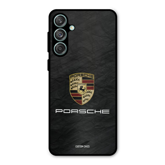 Grey Porsche Samsung Galaxy M55 5G Mobile Back Cover - Car&Bike PrintShield Case