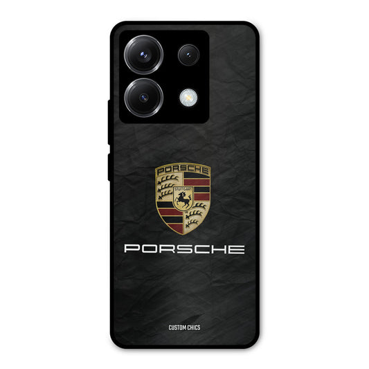Grey Porsche Poco X6 Mobile Back Cover - Car&Bike PrintShield Case