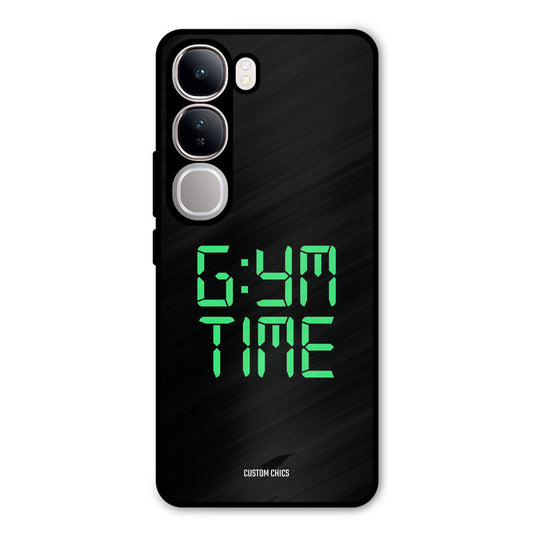 Gym Time Vivo Y300 Mobile Back Cover - Typography PrintShield Case
