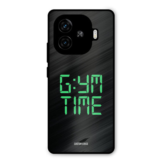 Gym Time iQoo Neo 10R Mobile Back Cover - Typography PrintShield Case